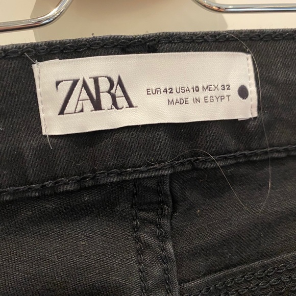 Zara dark black denim stretch. - Picture 2 of 2